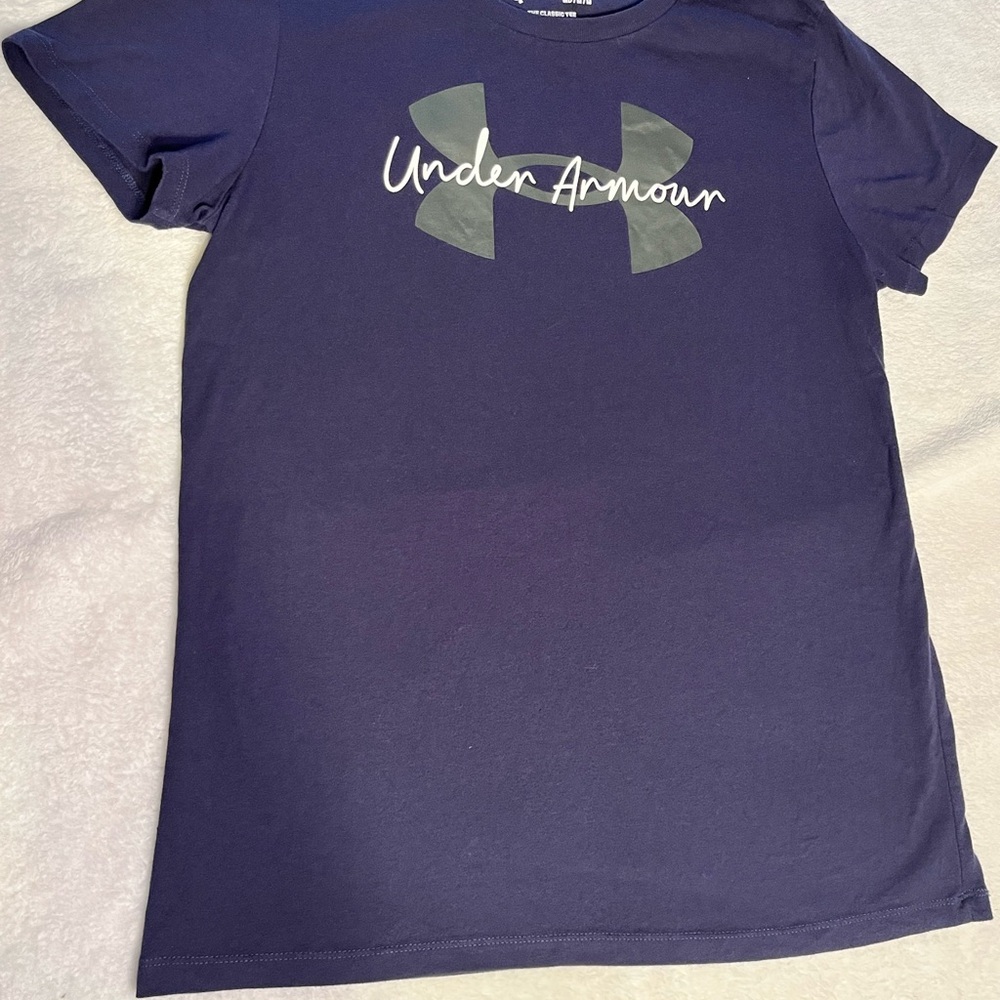 Under Armour Navy Short-Sleeve Logo Tee